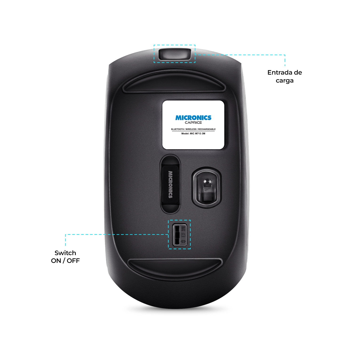 Mouse Micronics Inalambrico Caprice - MIC M713-3M - Imagen 3